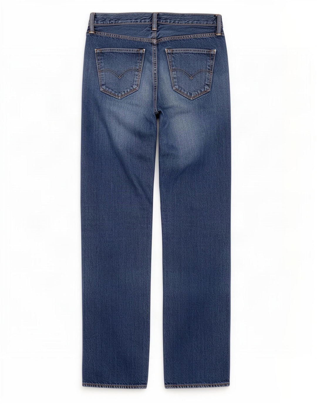 Levi's Mens Distressed Straight Jeans W34 L34 Blue Cotton