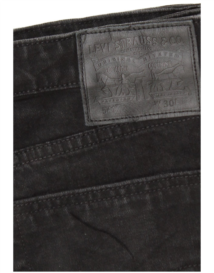 LEVI'S Mens 541 Denim Shorts W30 Medium Black Cotton