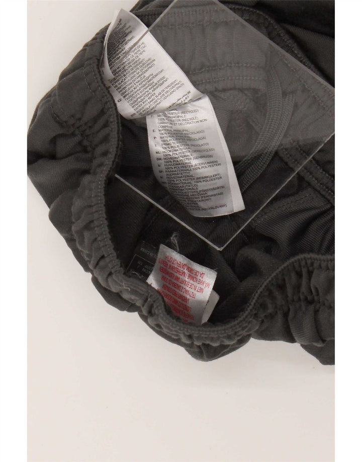 Adidas Boys Tracksuit Trousers 7-8 Years Grey Polyester