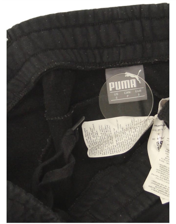 Puma Mens Tracksuit Trousers Joggers Small  Black Cotton