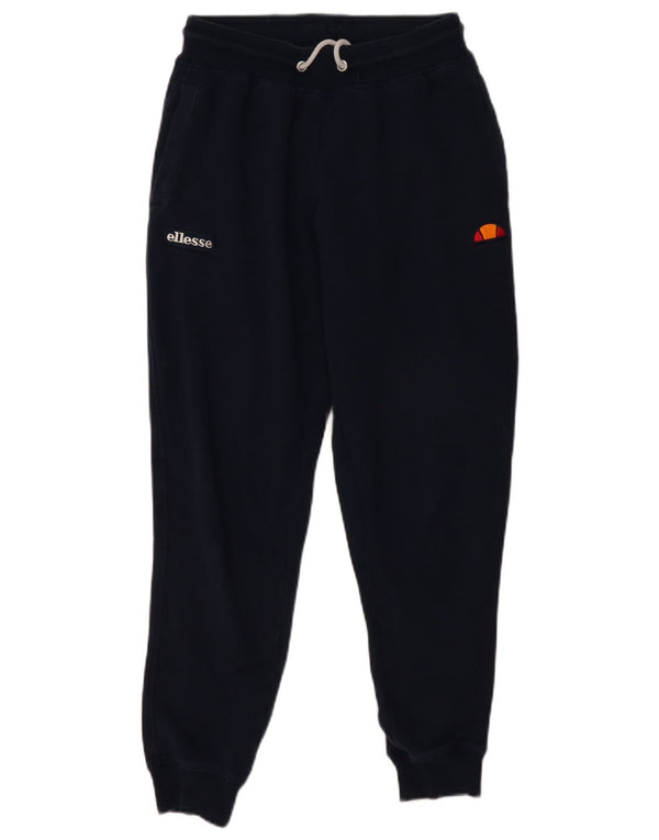 Ellesse Mens Tracksuit Trousers Joggers Small  Navy Blue Cotton