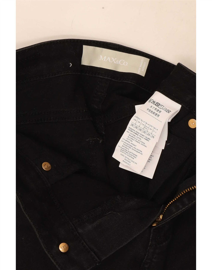 Max & Co. Womens Skinny Jeans W26 L27 Black Cotton