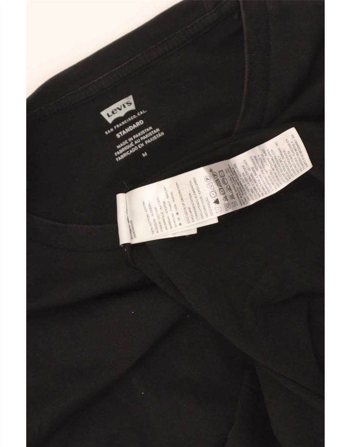 Levi's Mens Standard Fit T-Shirt Top Medium Black Cotton