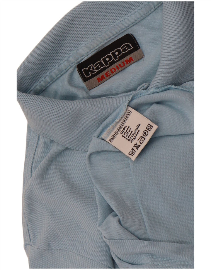 Kappa Mens Polo Shirt Medium Blue Cotton