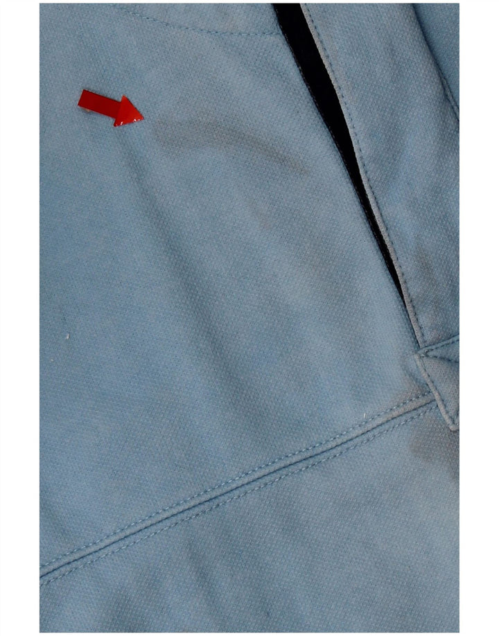 Crew Clothing Mens Zip Neck Sweatshirt Jumper Medium Blue Cotton