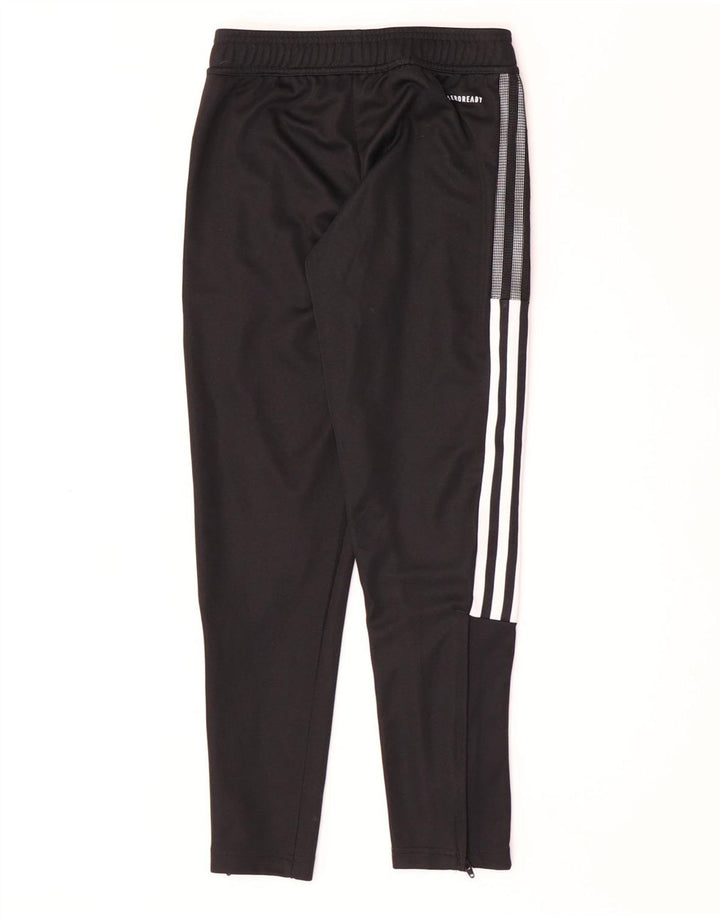 Adidas Boys Aeroready Tracksuit Trousers 9-10 Years Black Polyester