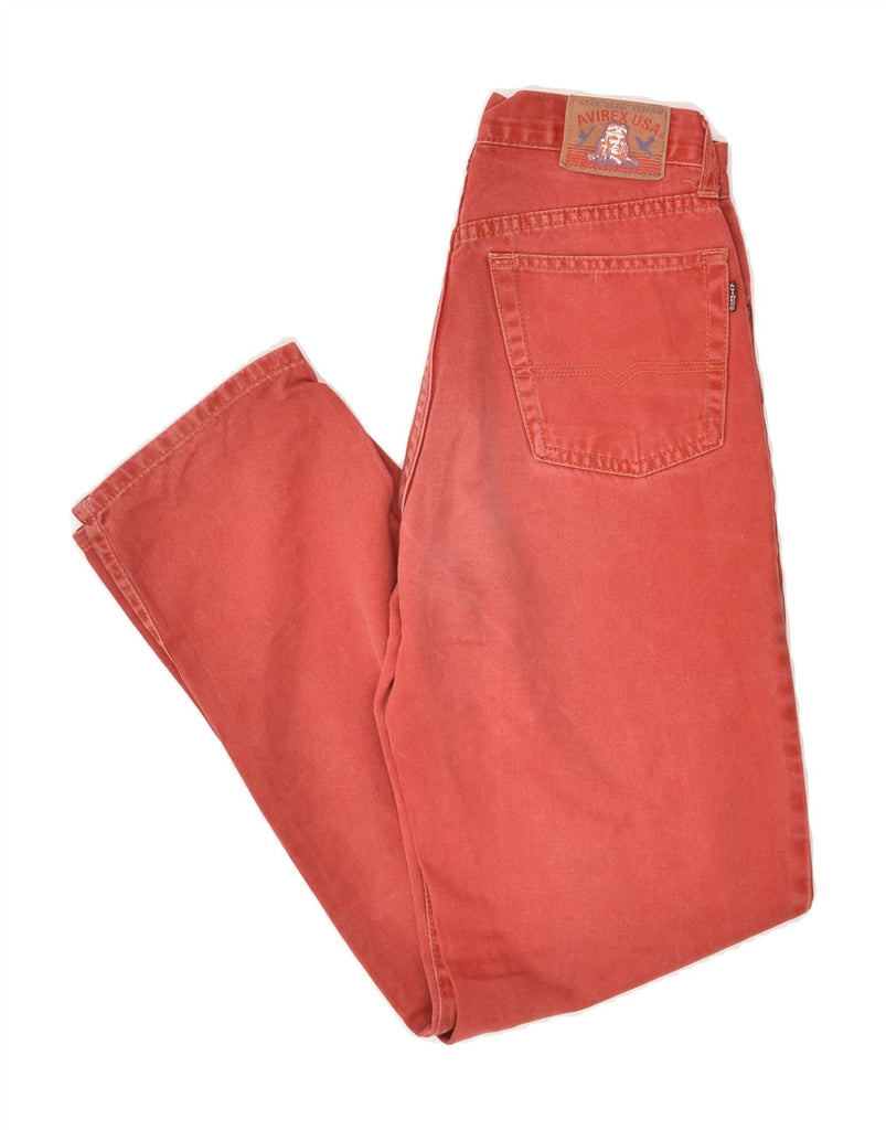 AVIREX Womens Straight Jeans W26 L28 Red | Vintage Avirex | Thrift | Second-Hand Avirex | Used Clothing | Messina Hembry 