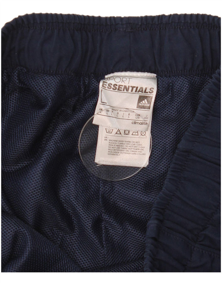 Adidas Mens Climalite Sport Shorts Large Navy Blue Polyester