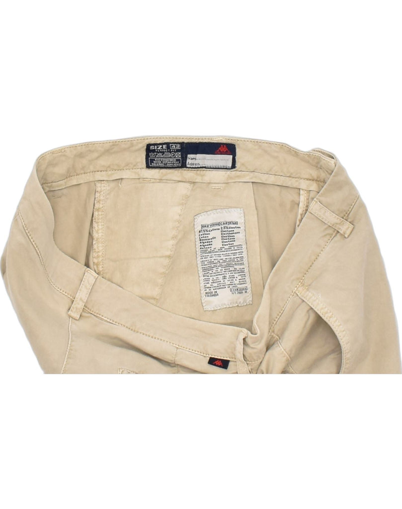 KAPPA Womens Straight Chino Trousers IT 42 Medium W30 L30 Beige Cotton | Vintage | Thrift | Second-Hand | Used Clothing | Messina Hembry 