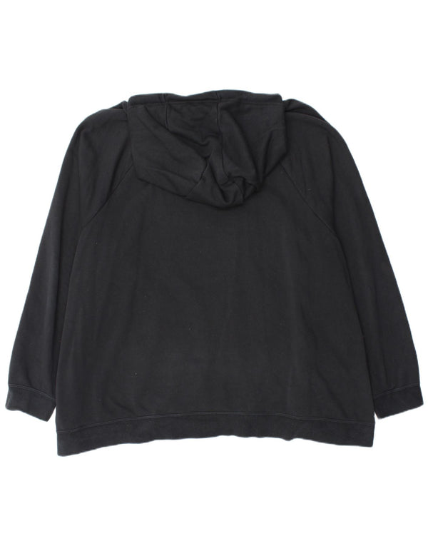 Nike Mens Zip Hoodie Sweater 3XL Black Cotton