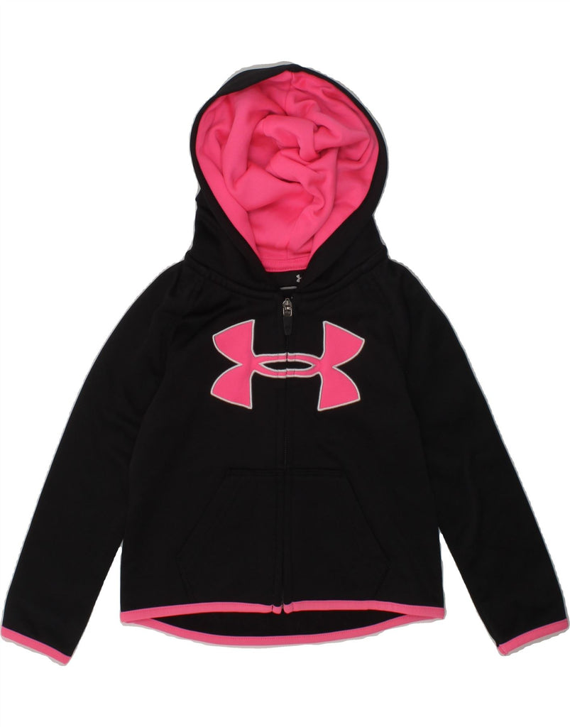 UNDER ARMOUR Baby Girls Graphic Zip Hoodie Sweater 18-24 Months Black | Vintage Under Armour | Thrift | Second-Hand Under Armour | Used Clothing | Messina Hembry 