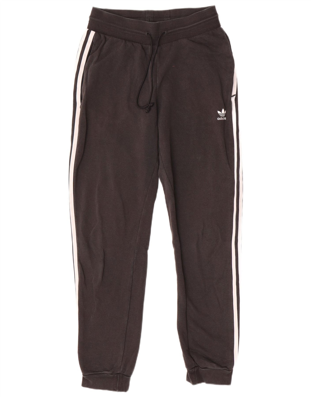 ADIDAS Womens Tracksuit Trousers Joggers UK 10 Small Black Polyester