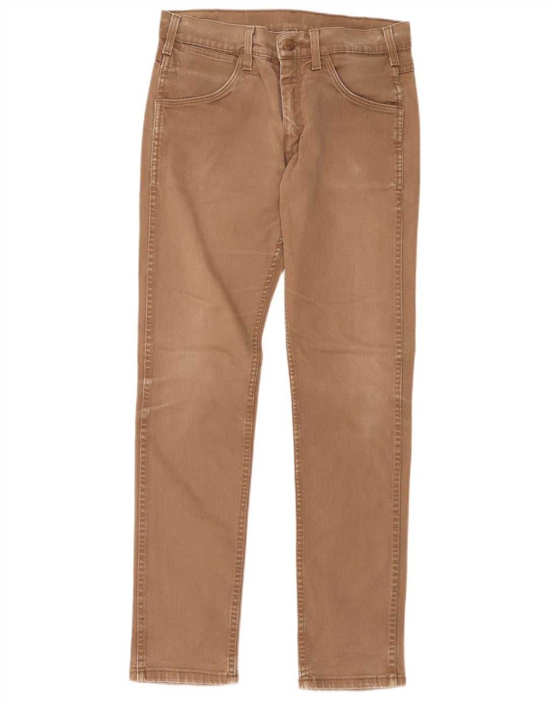 Wrangler Mens Slim Jeans W31 L34 Brown Cotton