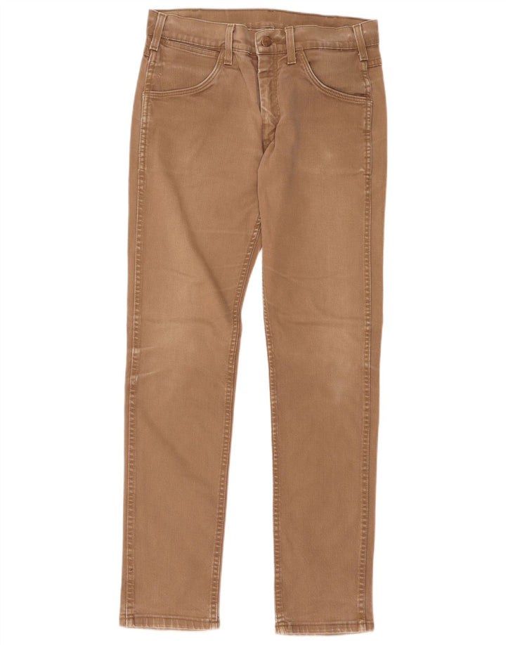 Wrangler Mens Slim Jeans W31 L34 Brown Cotton