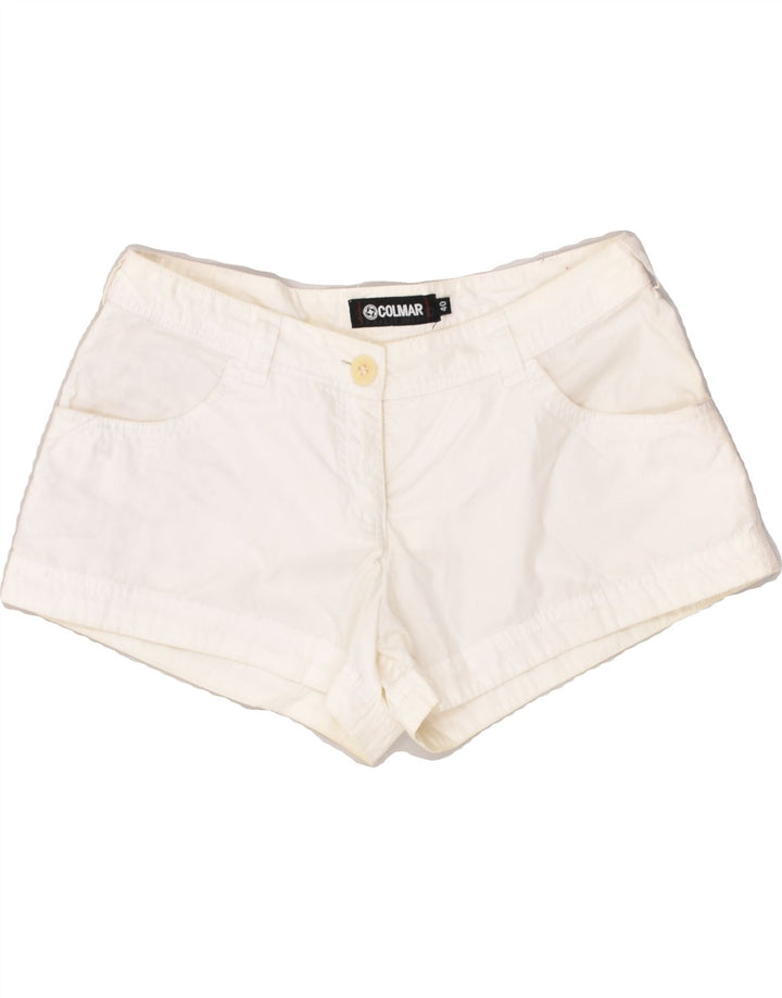 COLMAR Womens Casual Shorts EU 40 Medium W30 White Cotton | Vintage Colmar | Thrift | Second-Hand Colmar | Used Clothing | Messina Hembry 