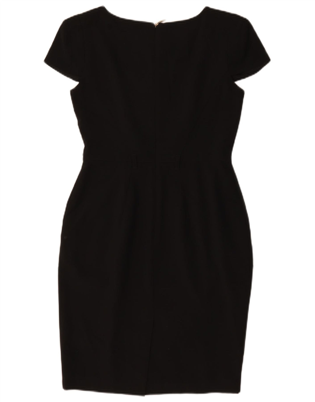 Marks & Spencer Womens Petite Sheath Dress UK 8 Small Black Polyester