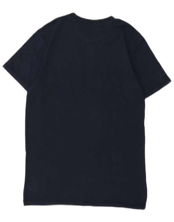 Hard Rock Cafe Mens Amsterdam Graphic T-Shirt Top Small Navy Blue Cotton