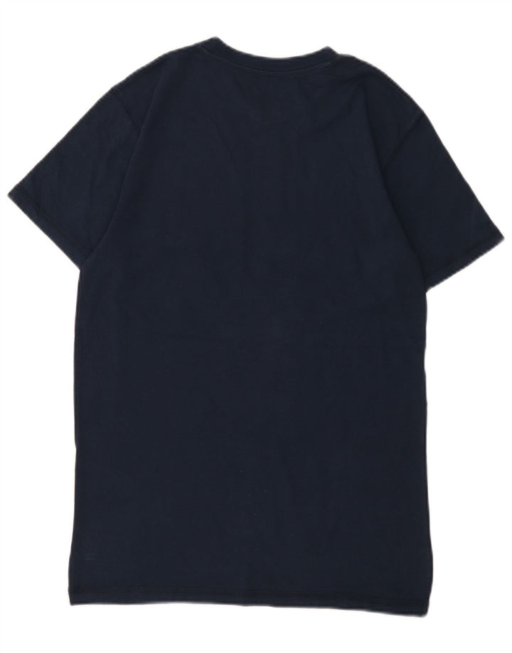 Hard Rock Cafe Mens Amsterdam Graphic T-Shirt Top Small Navy Blue Cotton