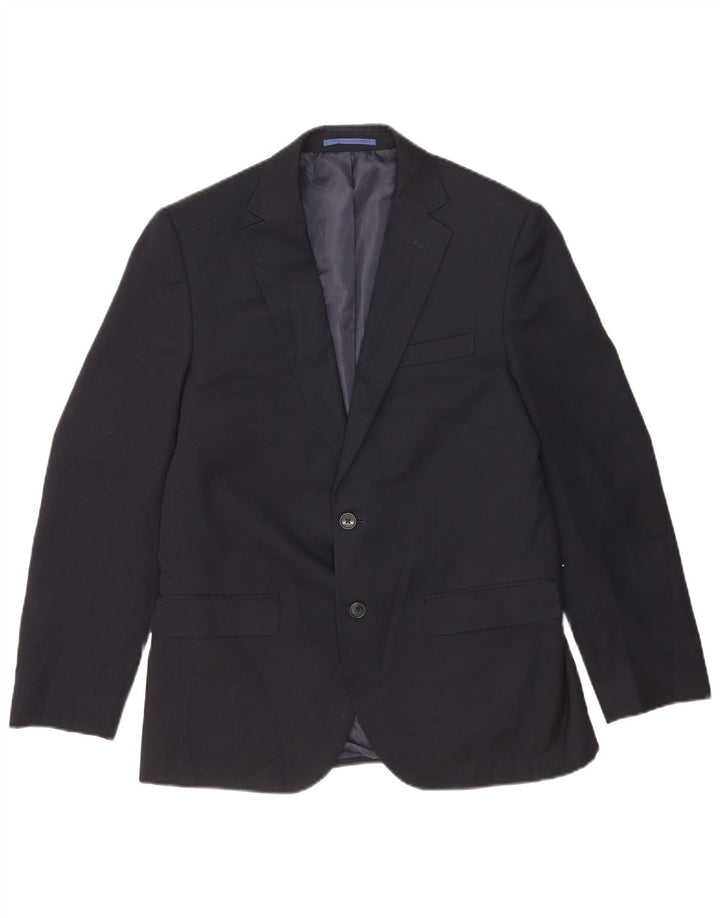 Marks & Spencer Mens 2 Button Blazer Jacket UK 38 Medium Navy Blue