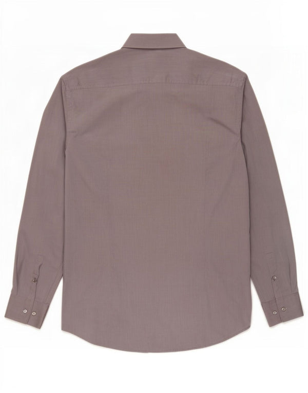 Hugo Boss Mens Slim Fit Shirt Size 41 Large Grey Cotton