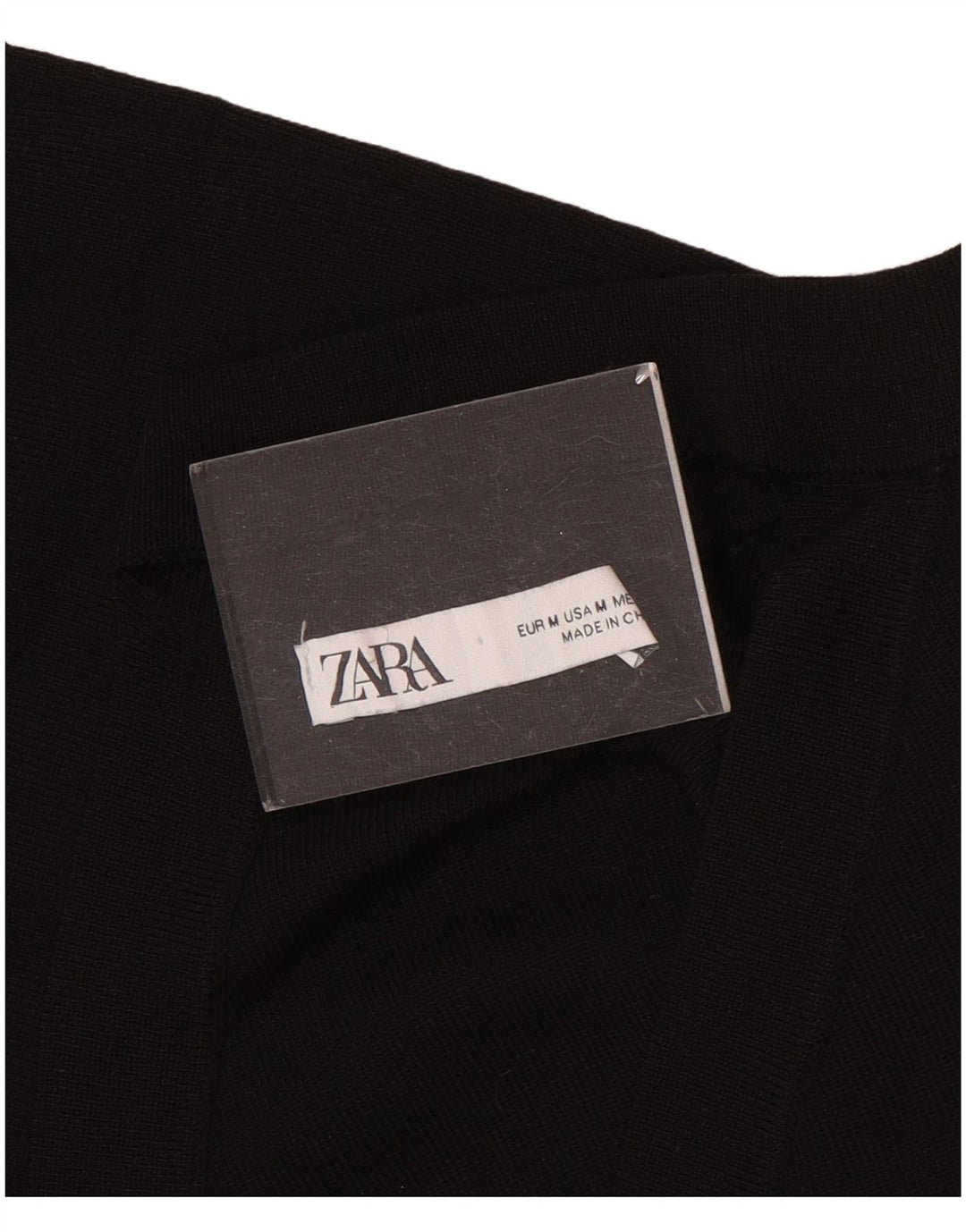 Zara Womens One Shoulder Bodycon Dress UK 12 Medium Black