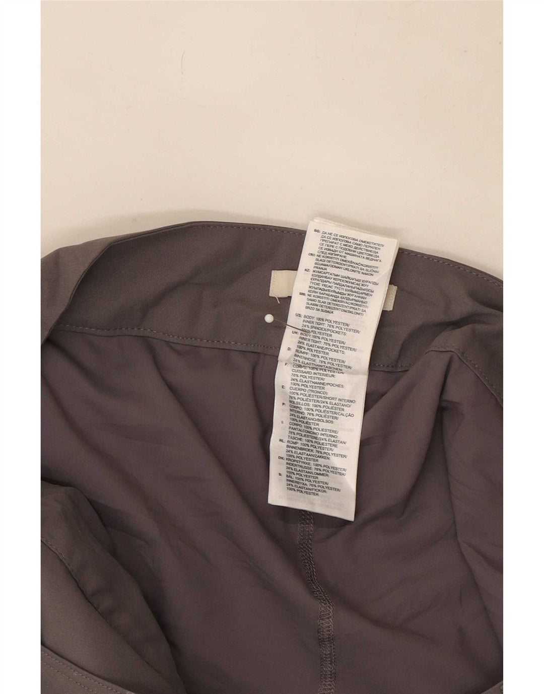 Adidas Womens Mini Skirt UK 14 Large W32 Grey Polyester