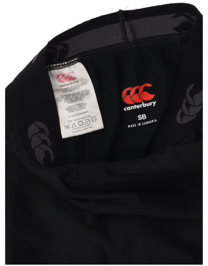 Canterbury Girls Graphic Leggings 7-8 Years Small  Black Polyester