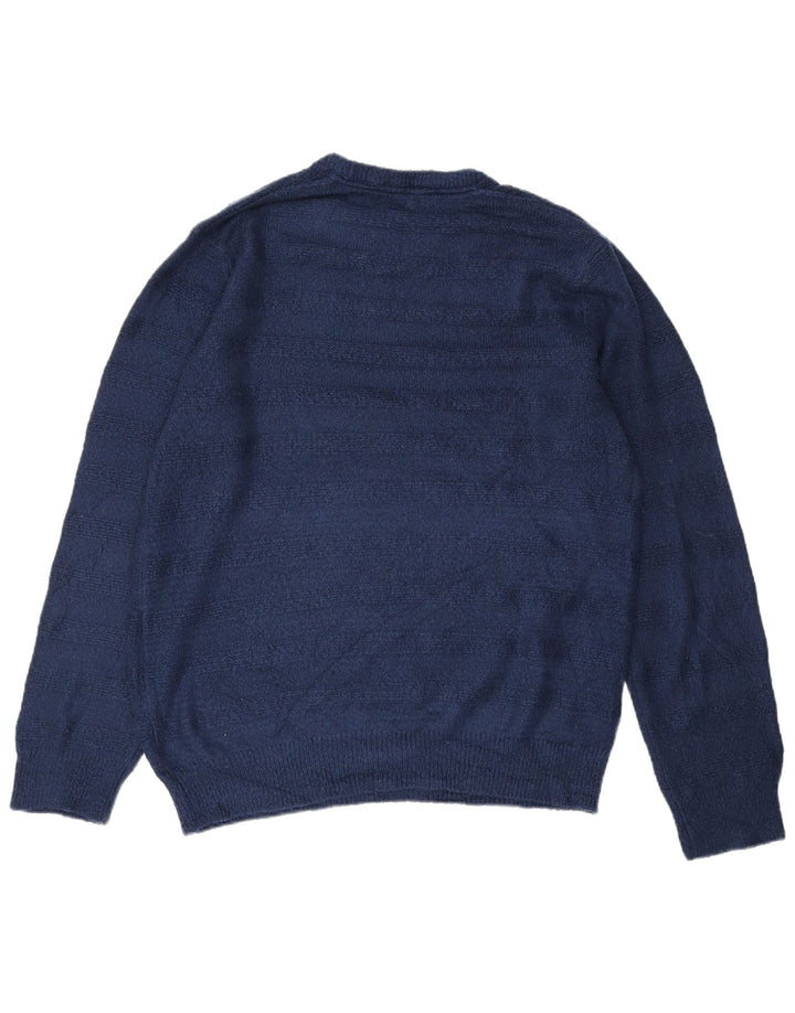 Marks & Spencer Mens Crew Neck Jumper Sweater XL Navy Blue