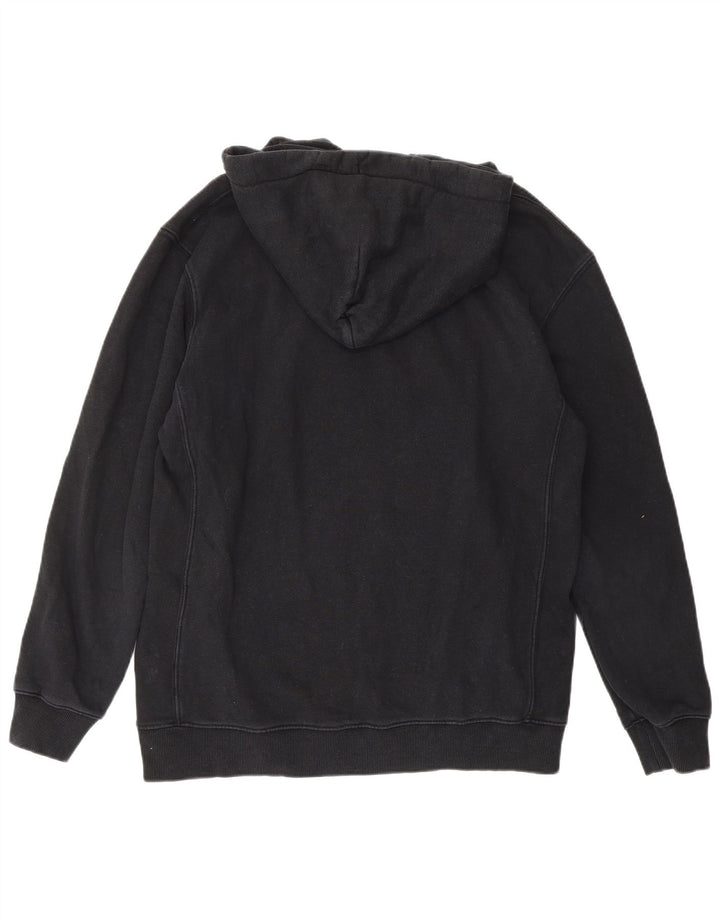 LEE Mens Hoodie Jumper Medium Black Cotton