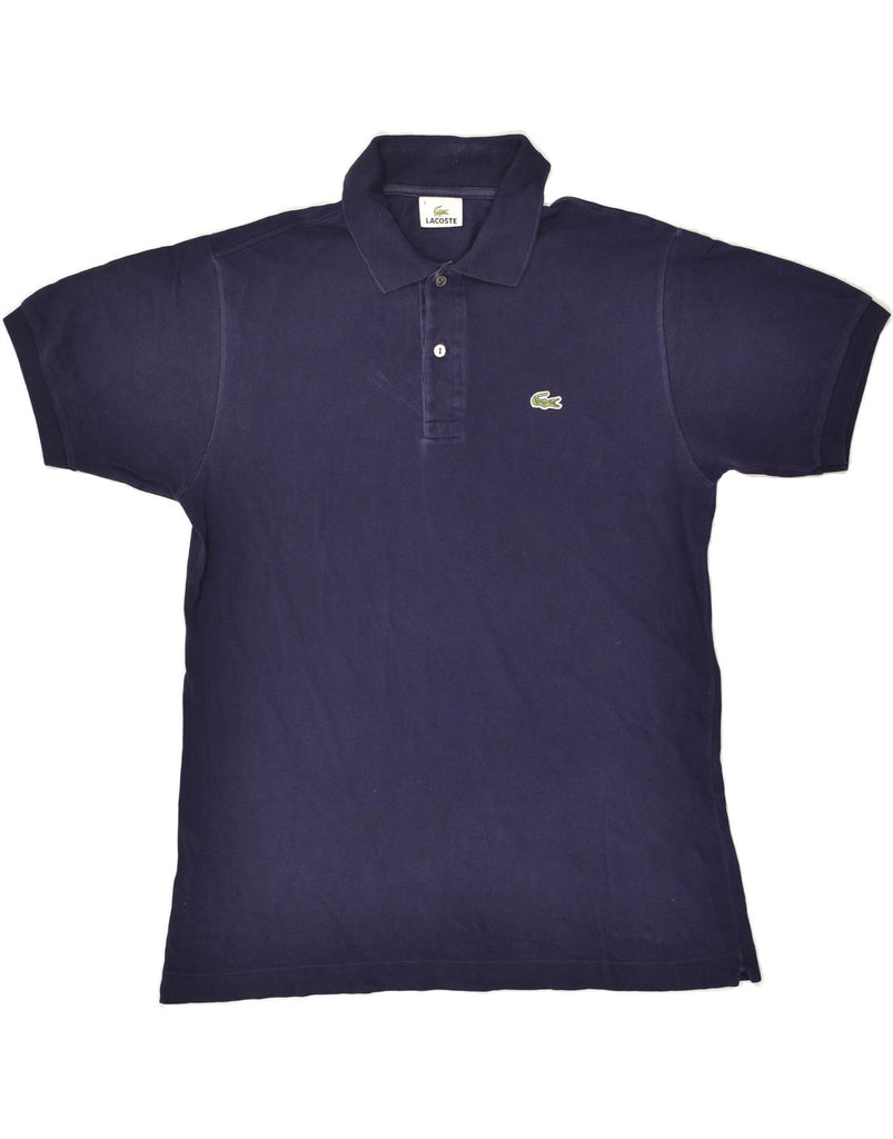 LACOSTE Mens Polo Shirt Size 4 Medium Navy Blue Cotton | Vintage Lacoste | Thrift | Second-Hand Lacoste | Used Clothing | Messina Hembry 
