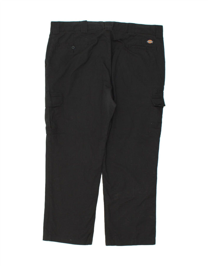 DICKIES Mens Regular Straight Cargo Trousers W42 L30  Black Cotton Vintage Dickies and Second-Hand Dickies from Messina Hembry 