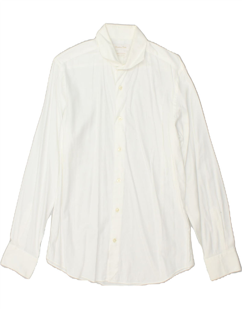 MASSIMO DUTTI Mens Shirt Size 41 Medium White Cotton | Vintage Massimo Dutti | Thrift | Second-Hand Massimo Dutti | Used Clothing | Messina Hembry 