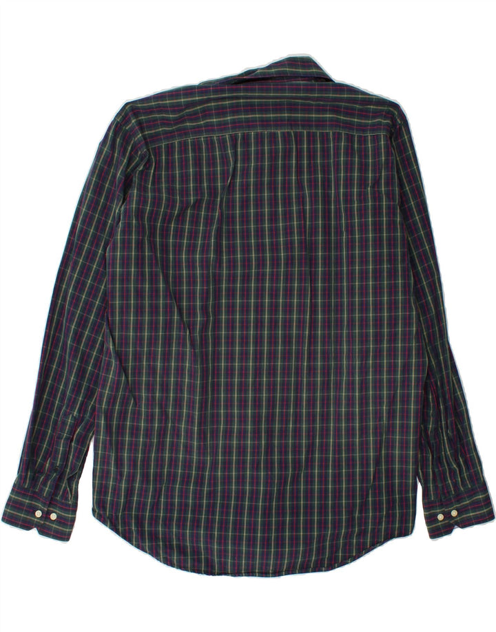 ELLESSE Mens Shirt XL Green Check Cotton Vintage Ellesse and Second-Hand Ellesse from Messina Hembry 