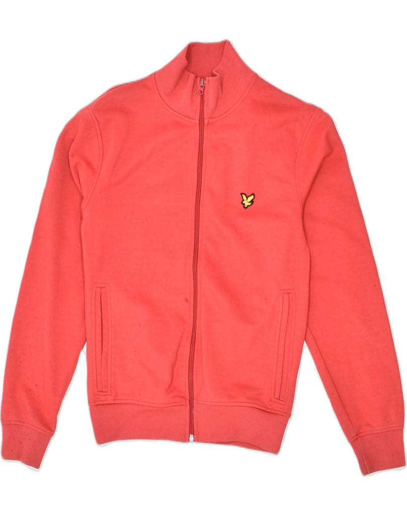 LYLE & SCOTT Mens Tracksuit Top Jacket Small Red Cotton | Vintage | Thrift | Second-Hand | Used Clothing | Messina Hembry 