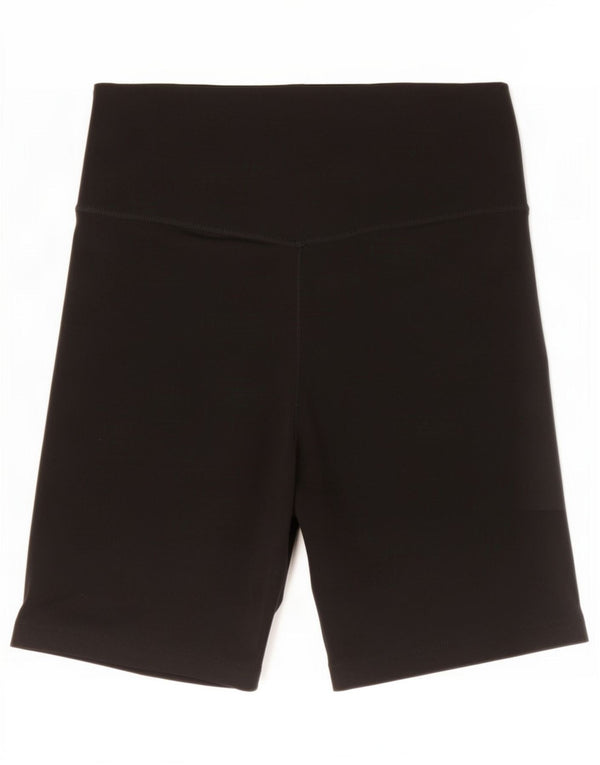 Nike Womens Dri Fit Sport Shorts UK 10 Small Black Polyester