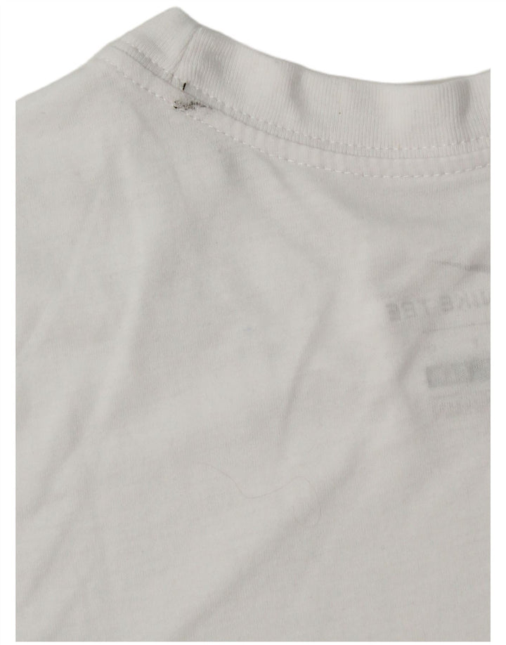 Nike Mens Dri Fit Graphic T-Shirt Top Small White Polyester