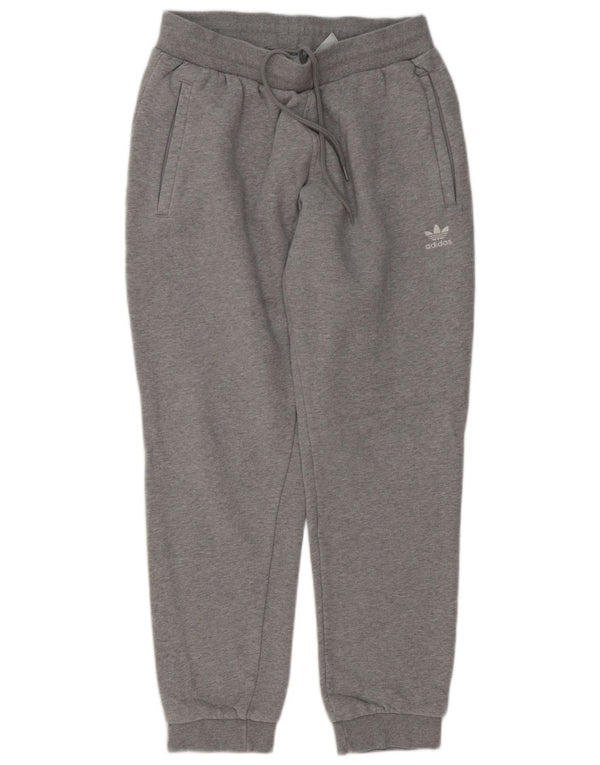 Adidas Mens Tracksuit Trousers Joggers Large Grey Cotton