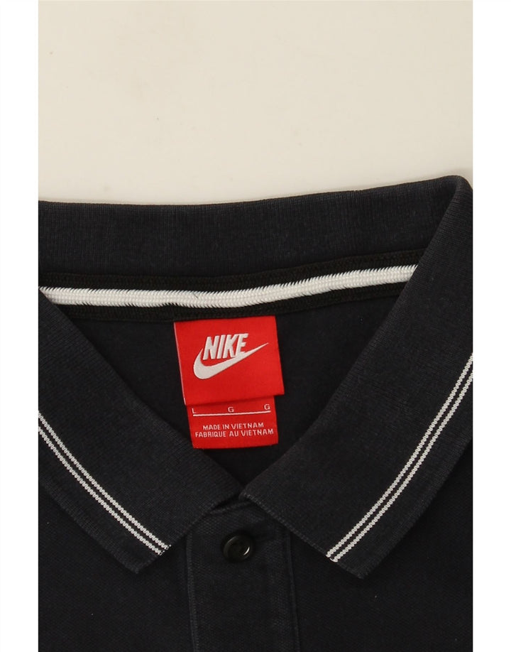 Nike Mens Polo Shirt Large Navy Blue