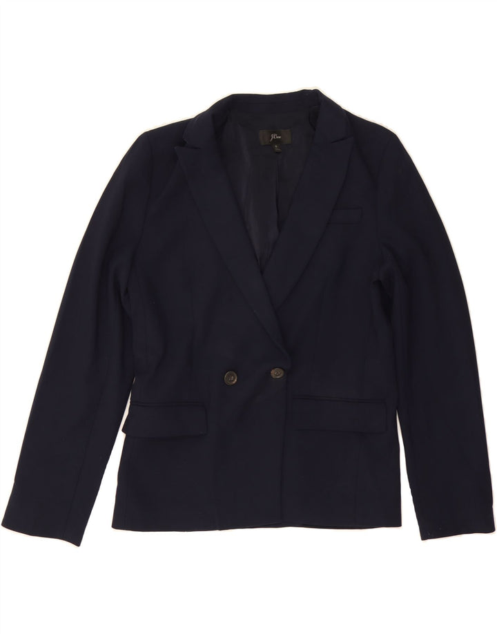J. CREW Womens Double Breasted Blazer Jacket US 8 Medium Navy Blue Vintage J. Crew and Second-Hand J. Crew from Messina Hembry 