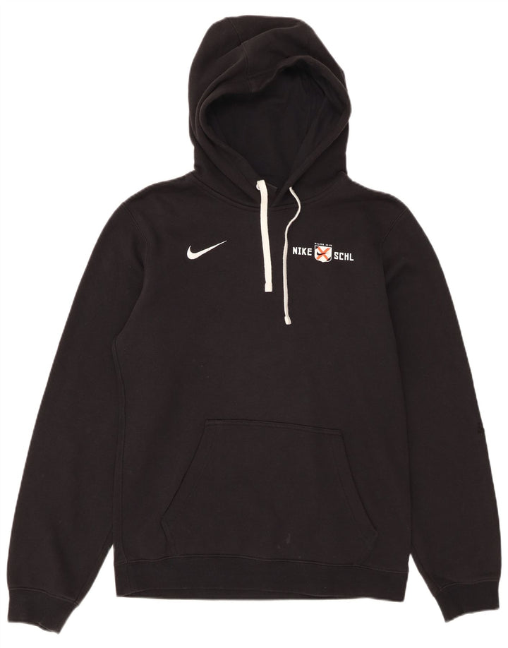 Nike Mens Graphic Hoodie Jumper Small Black Cotton