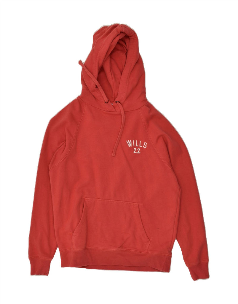 JACK WILLS Womens Hoodie Jumper UK 10 Small Red Cotton | Vintage Jack Wills | Thrift | Second-Hand Jack Wills | Used Clothing | Messina Hembry 