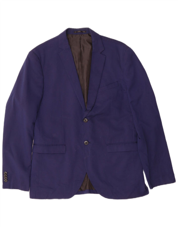 Jack & Jones Mens 2 Button Super Slim Blazer Jacket IT 52 XL Navy Blue