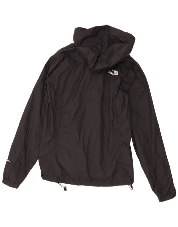 The North Face Womens Hooded Rain Jacket UK 10 Small Black Nylon