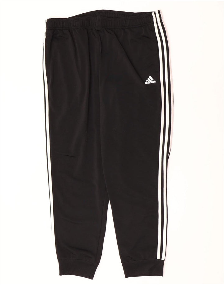 Adidas Mens Tracksuit Trousers Joggers XL Black Polyester