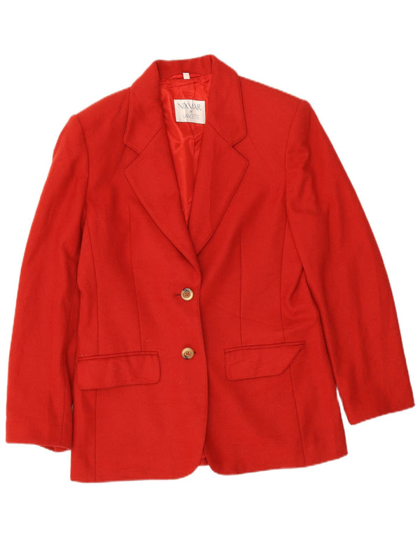 Nixmar By Lancetti Womens 2 Button Blazer Jacket IT 44 Medium Red