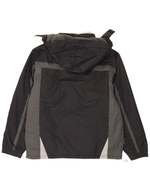 Mountain Warehouse Mens Hooded Ski Jacket UK 42 XL Black Colourblock