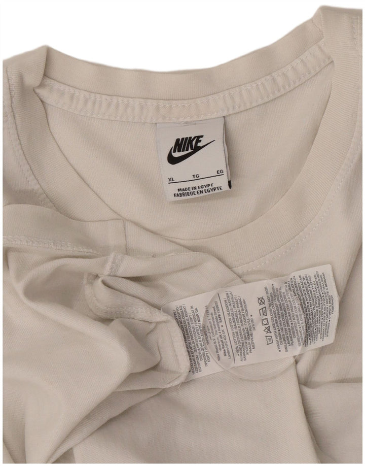 Nike Mens T-Shirt Top XL White Cotton