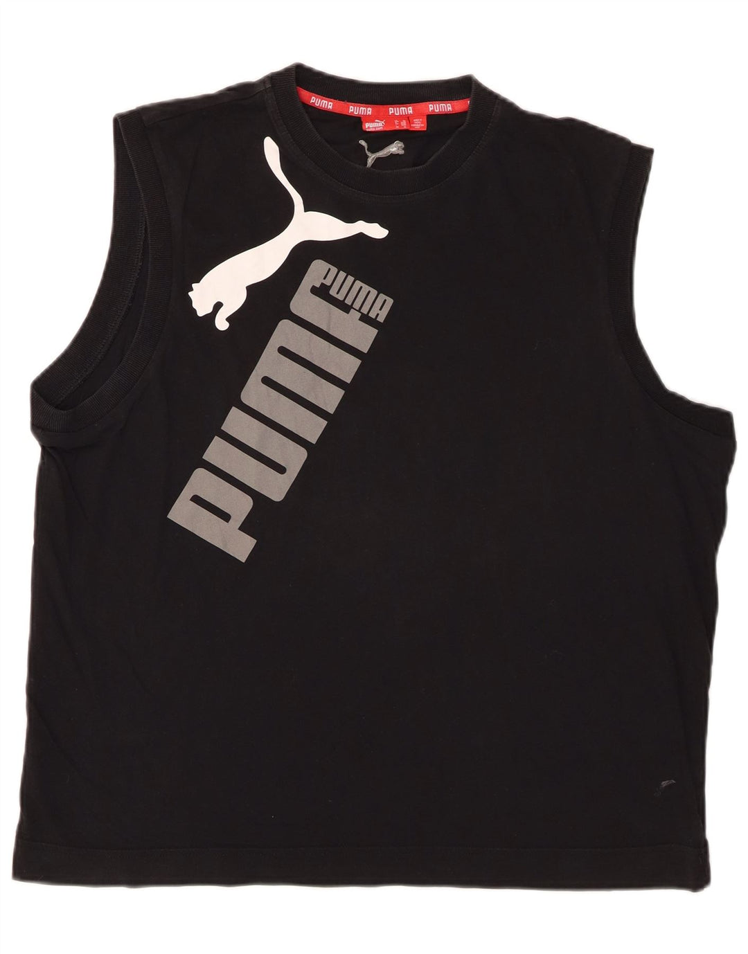 PUMA Mens Graphic Vest Top XL Black