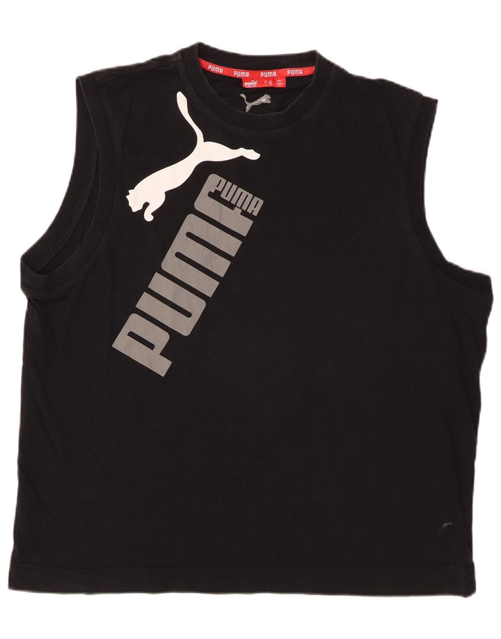 PUMA Mens Graphic Vest Top XL Black