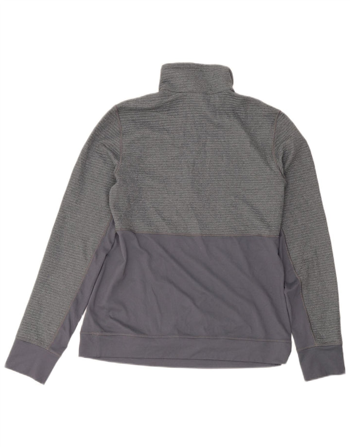 Adidas Womens Climalite Pullover Tracksuit Top UK 12/14 Medium Grey